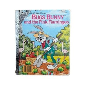 Vintage 1987 Bugs Bunny And The Pink Flamingos A Little Golden Book